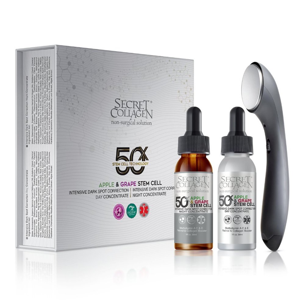 SECRET COLLAGEN 50X STEM CELL Apple&Grape Intense Day&Night Dark Spot Correction